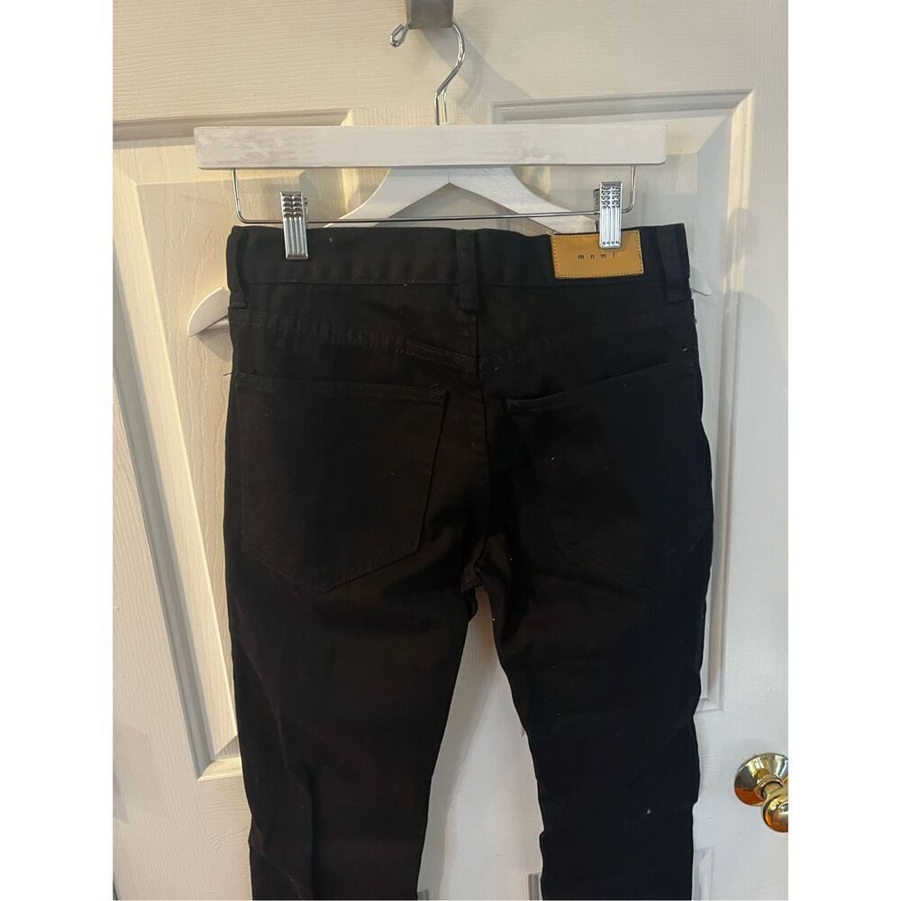 Mnml Black Skull Patch Gothic Punk Jeans sz 29 EUC - Picture 8 of 10